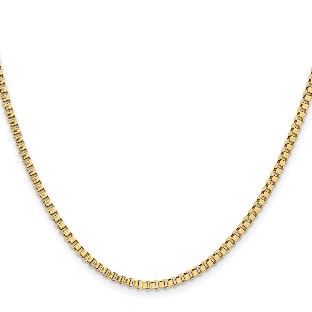 Chisel Stainless Steel Polished Yellow IP-plated 2.4mm 20 inch Box Chain