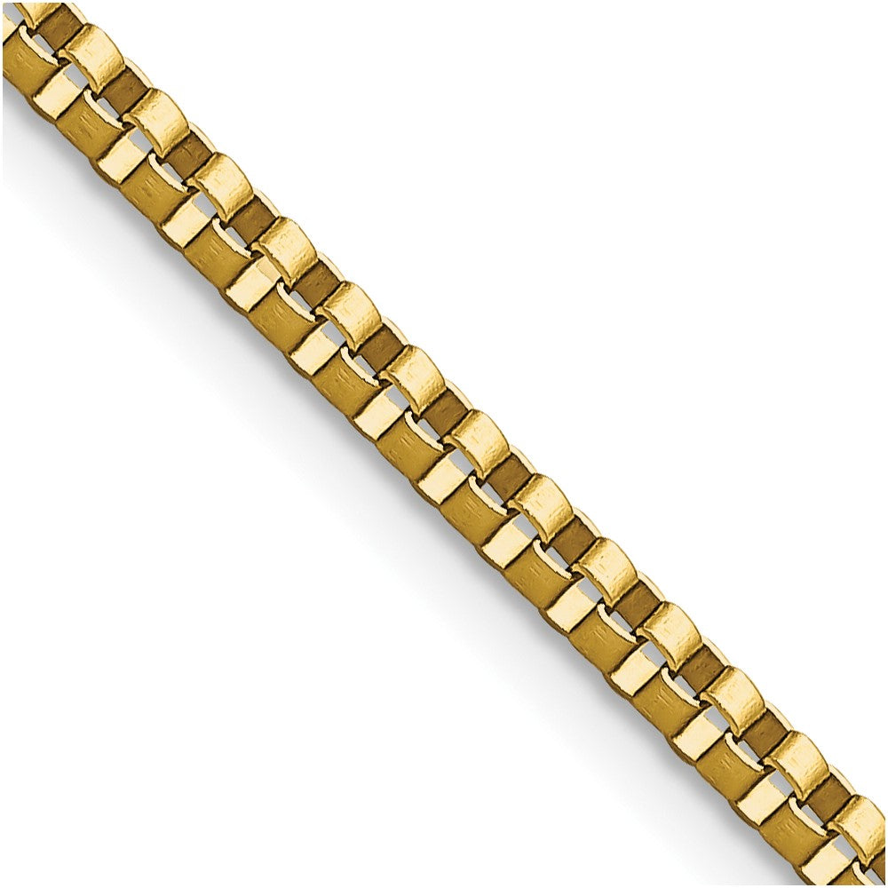 Chisel Stainless Steel Polished Yellow IP-plated 2.4mm 18 inch Box Chain