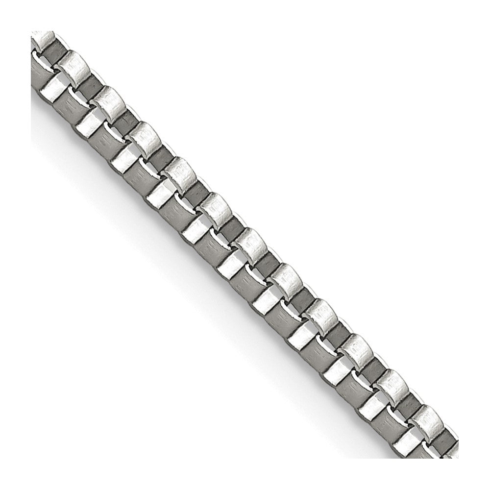 Chisel Stainless Steel Polished 2.4mm 18 inch Box Chain