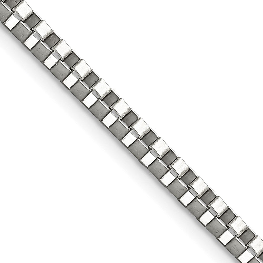 Chisel Stainless Steel Polished 3.2mm 24 inch Box Chain