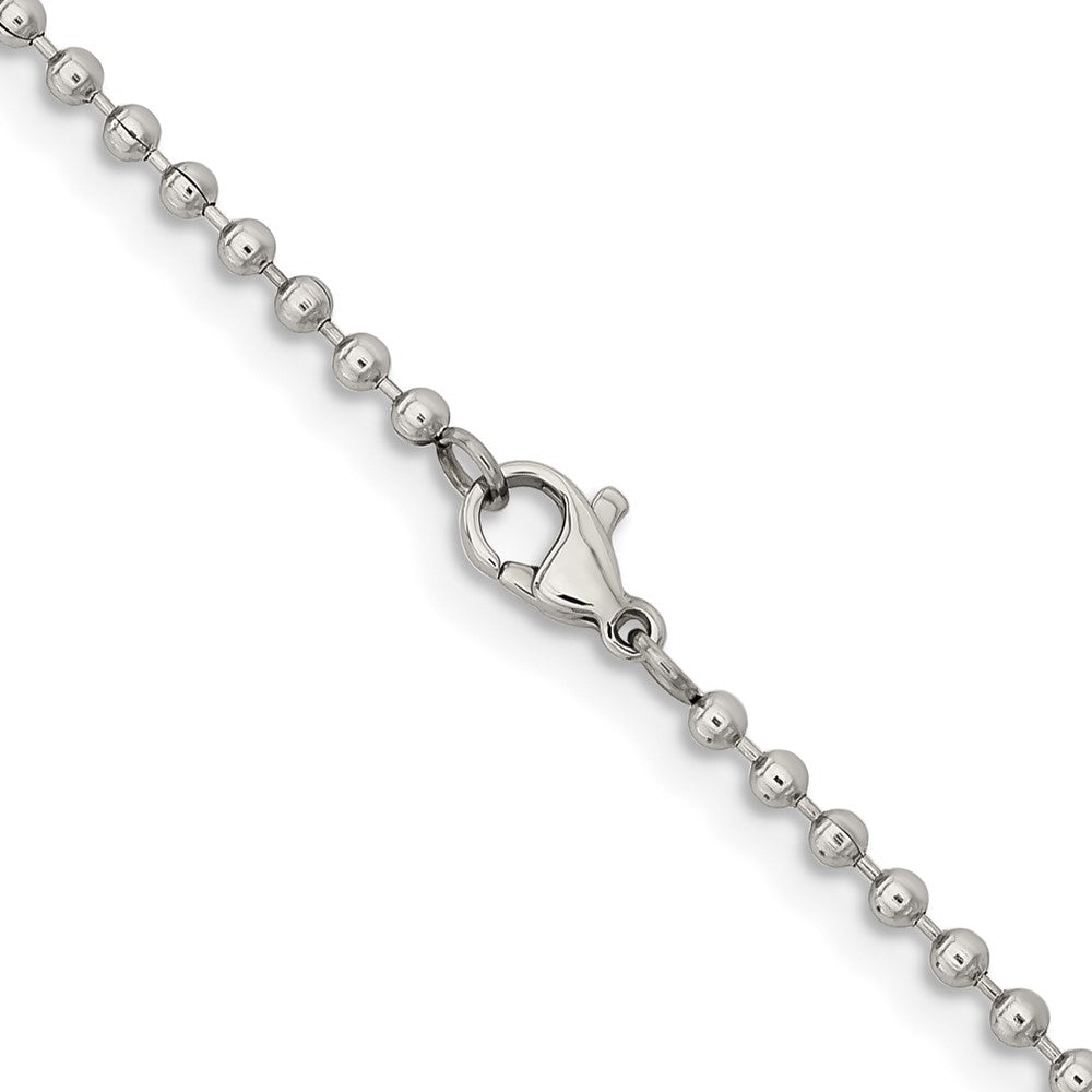 Chisel Stainless Steel Polished 2.4mm 18 inch Ball Chain