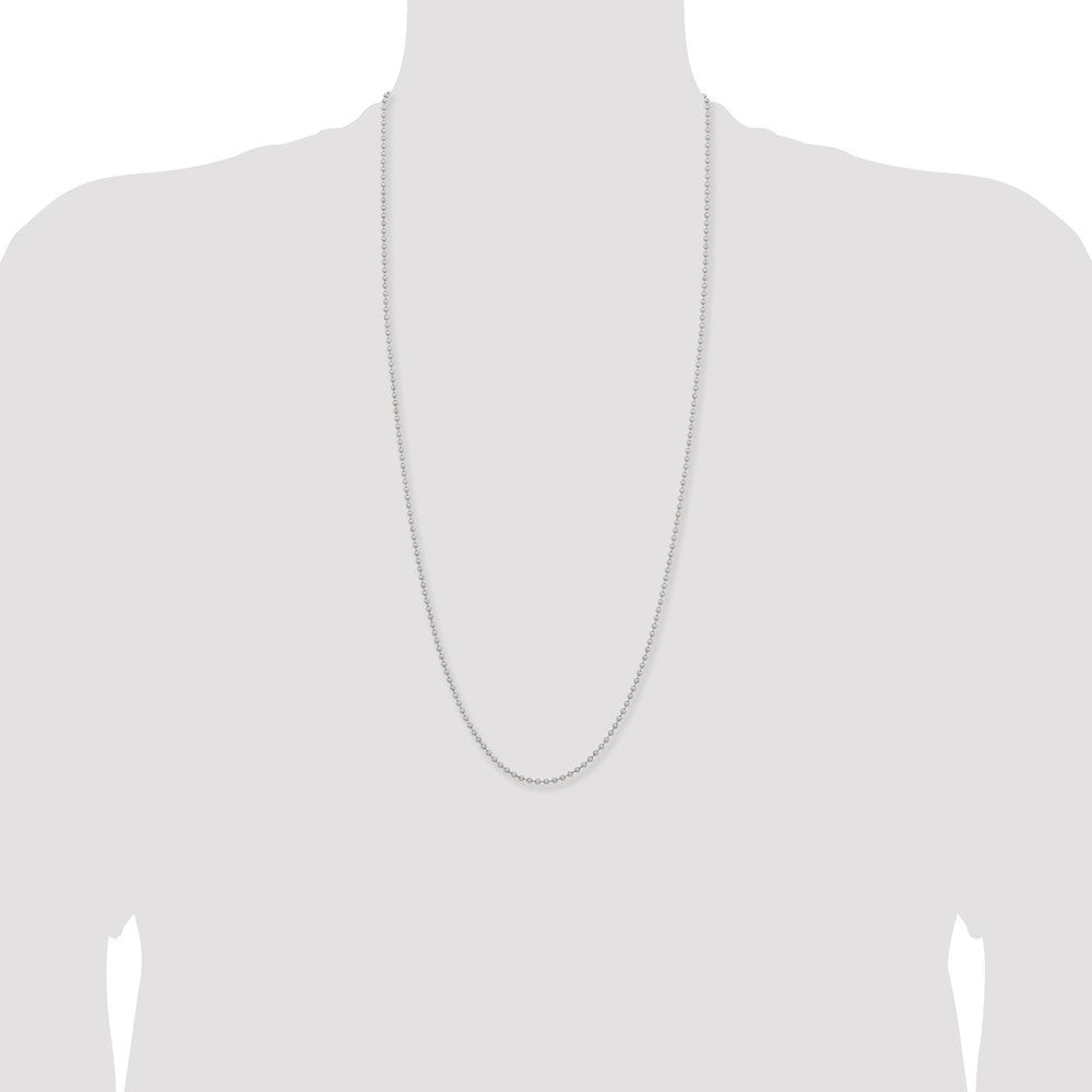 Chisel Stainless Steel Polished 2.4mm 30 inch Ball Chain
