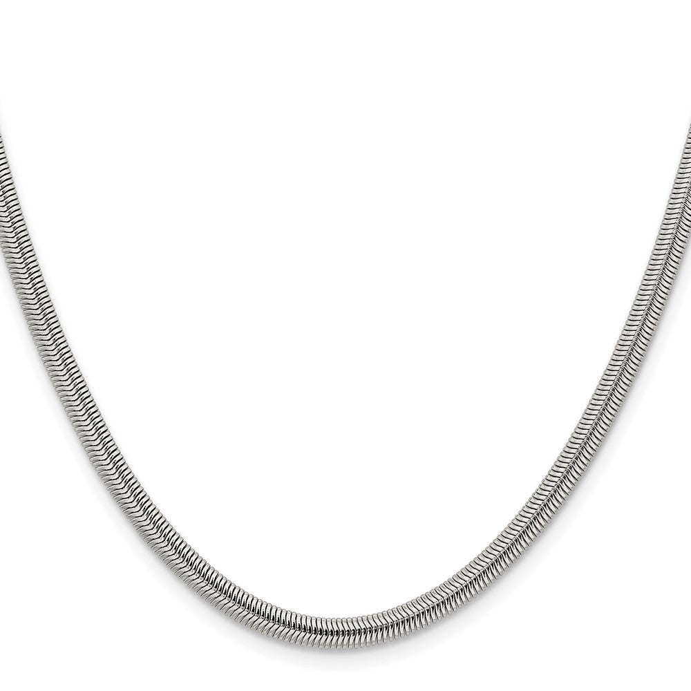 Chisel Stainless Steel Polished 4.2mm 30 inch Flat Snake Chain