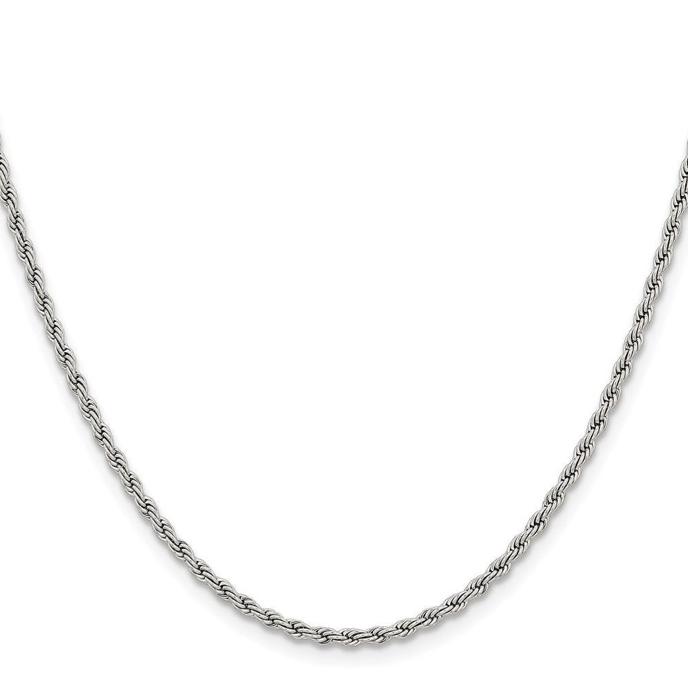 Chisel Stainless Steel Polished 2.4mm 22 inch Rope Chain