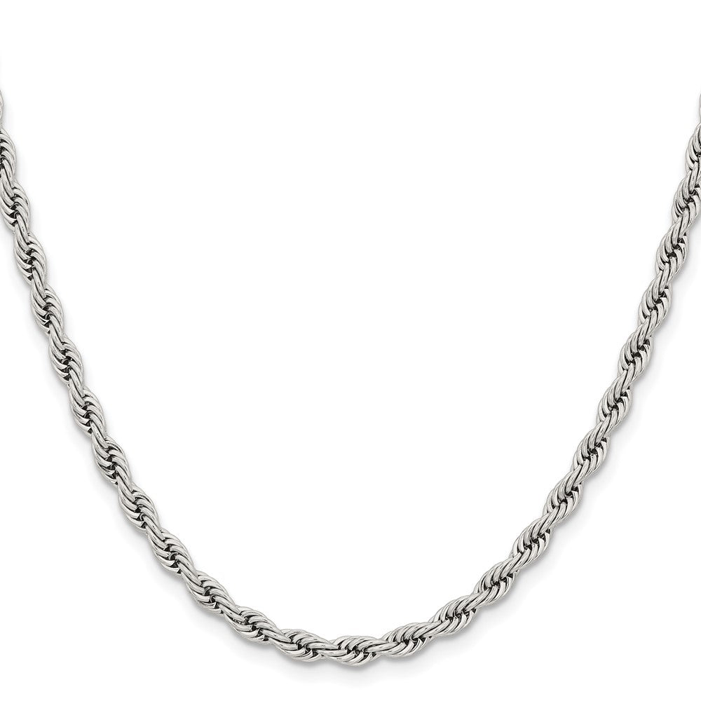 Chisel Stainless Steel Polished 4mm 20 inch Rope Chain