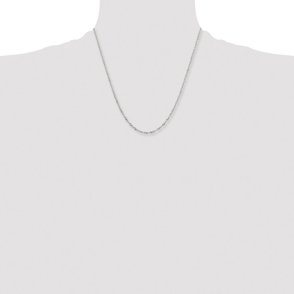 Chisel Stainless Steel Polished 2.5mm 20 inch Singapore Chain