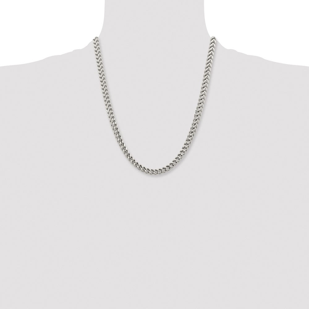 Chisel Stainless Steel Polished 6.75mm 22 inch Franco Chain