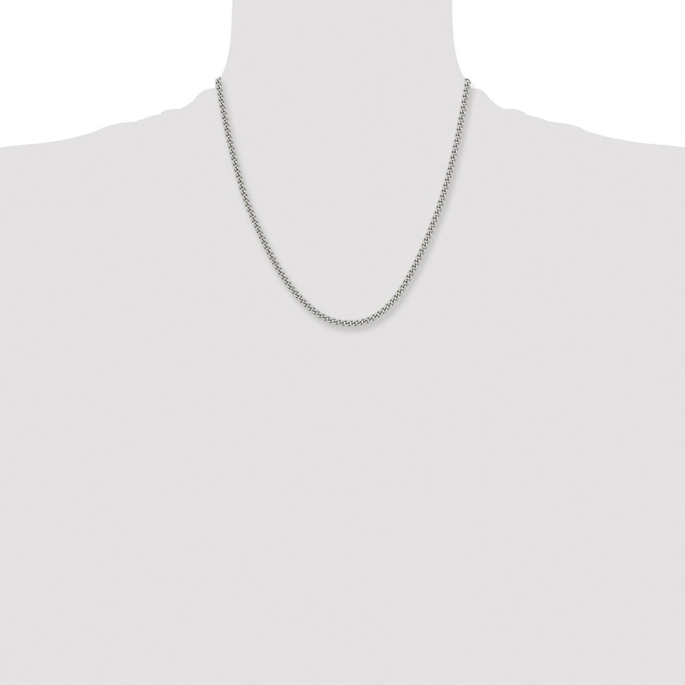 Chisel Stainless Steel Polished 4mm 20 inch Round Curb Chain