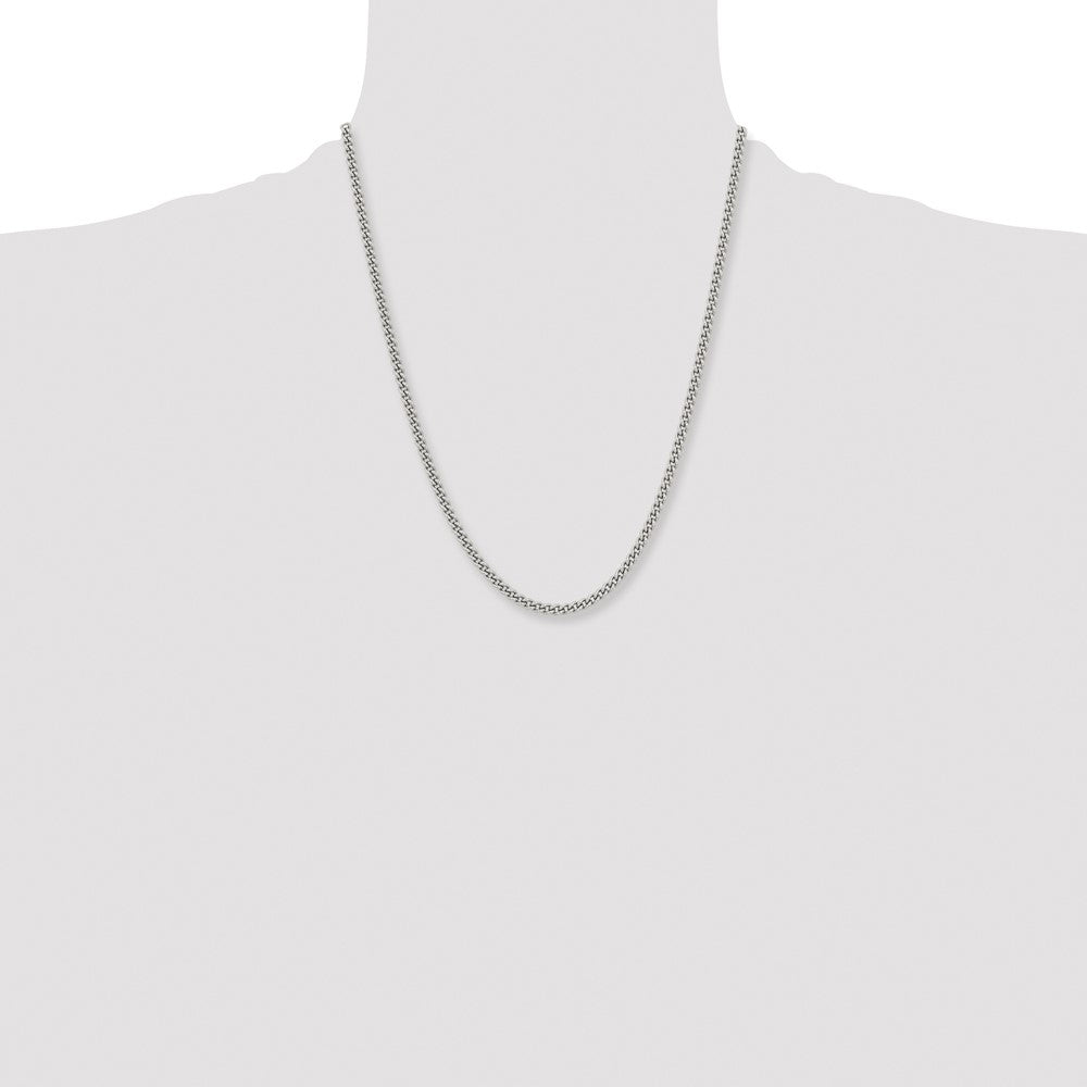 Chisel Stainless Steel Polished 4mm 22 inch Round Curb Chain