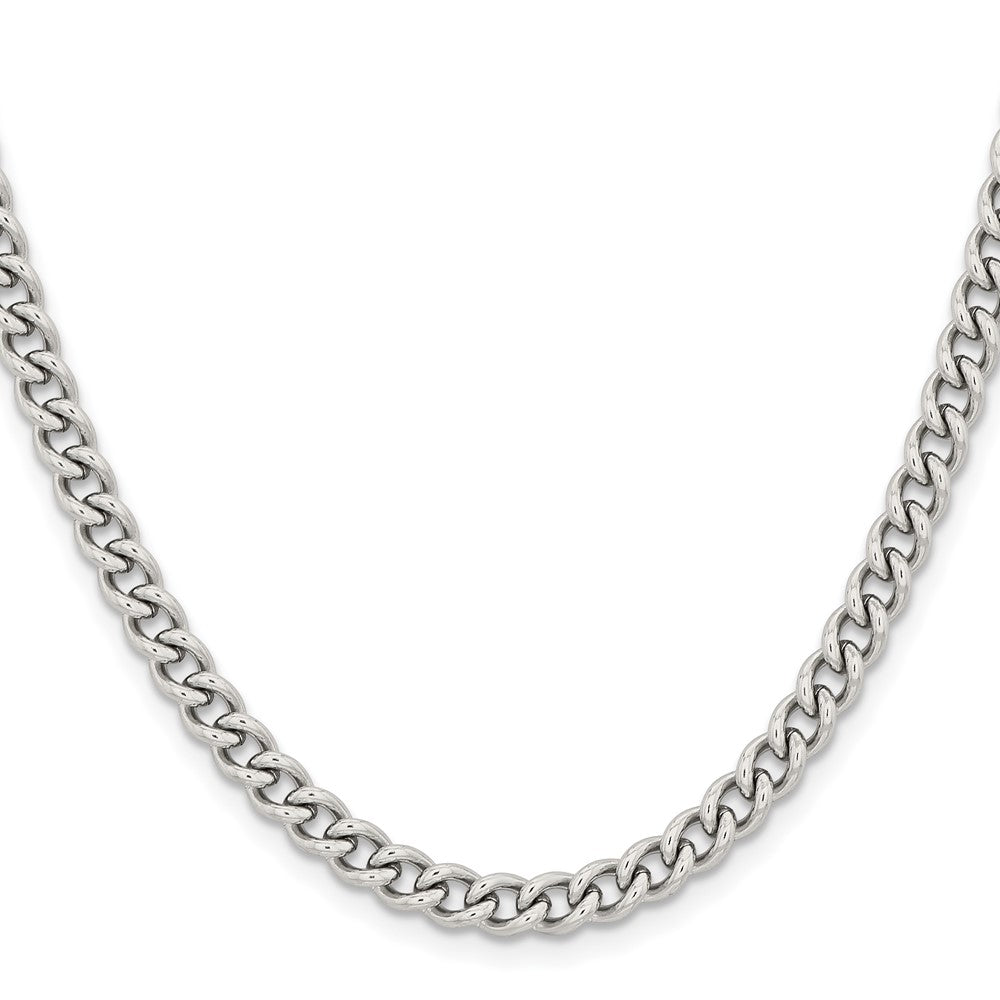 Chisel Stainless Steel Polished 5.3mm 24 inch Round Curb Chain