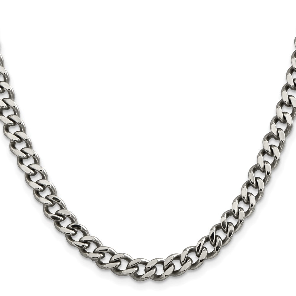 Chisel Stainless Steel Polished 6.75mm 24 inch Curb Chain