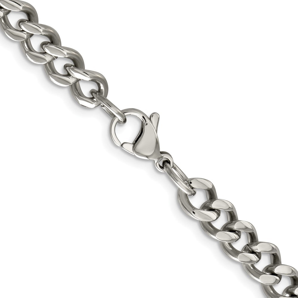 Chisel Stainless Steel Polished 6.75mm 22 inch Curb Chain