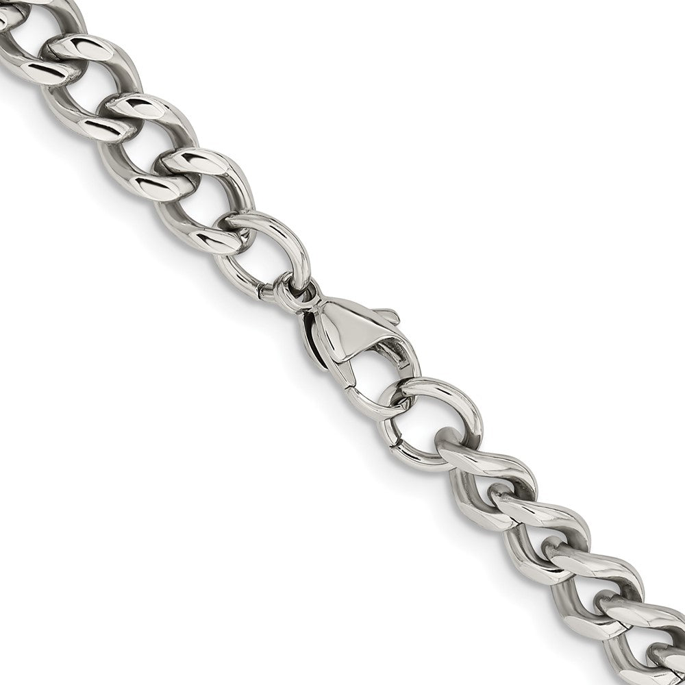 Chisel Stainless Steel Polished 7.5mm 22 inch Curb Chain