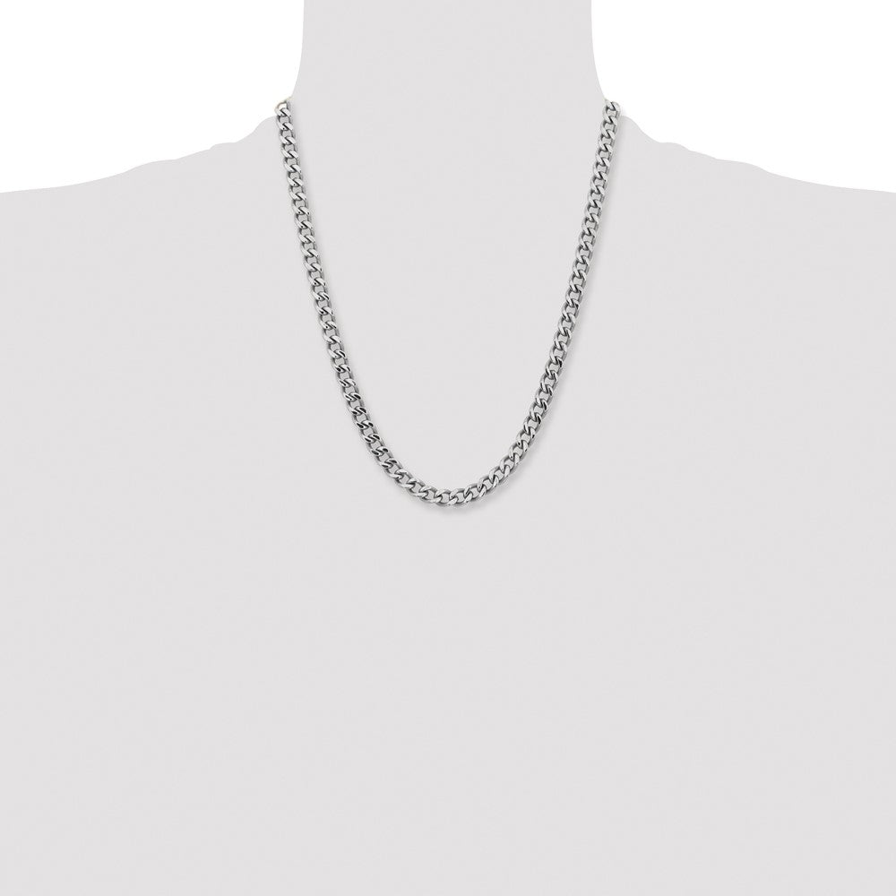 Chisel Stainless Steel Polished 7.5mm 22 inch Curb Chain