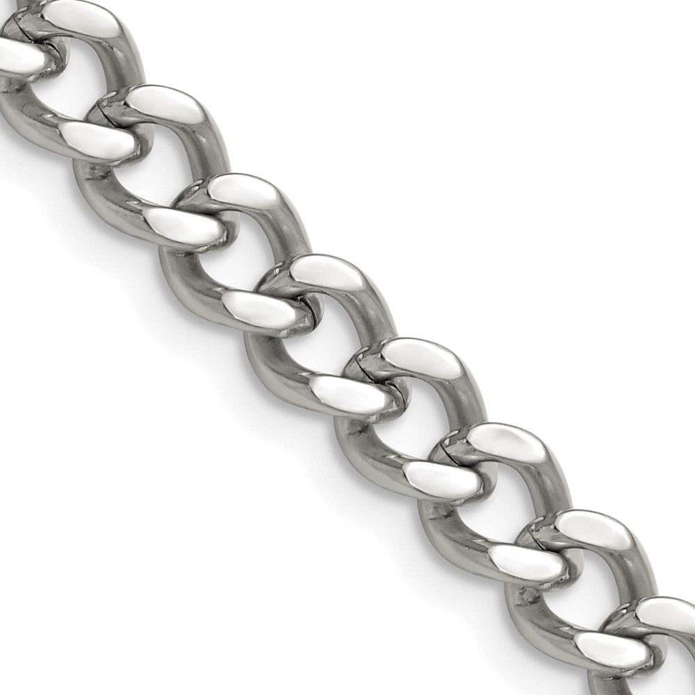 Chisel Stainless Steel Polished 7.5mm 22 inch Curb Chain