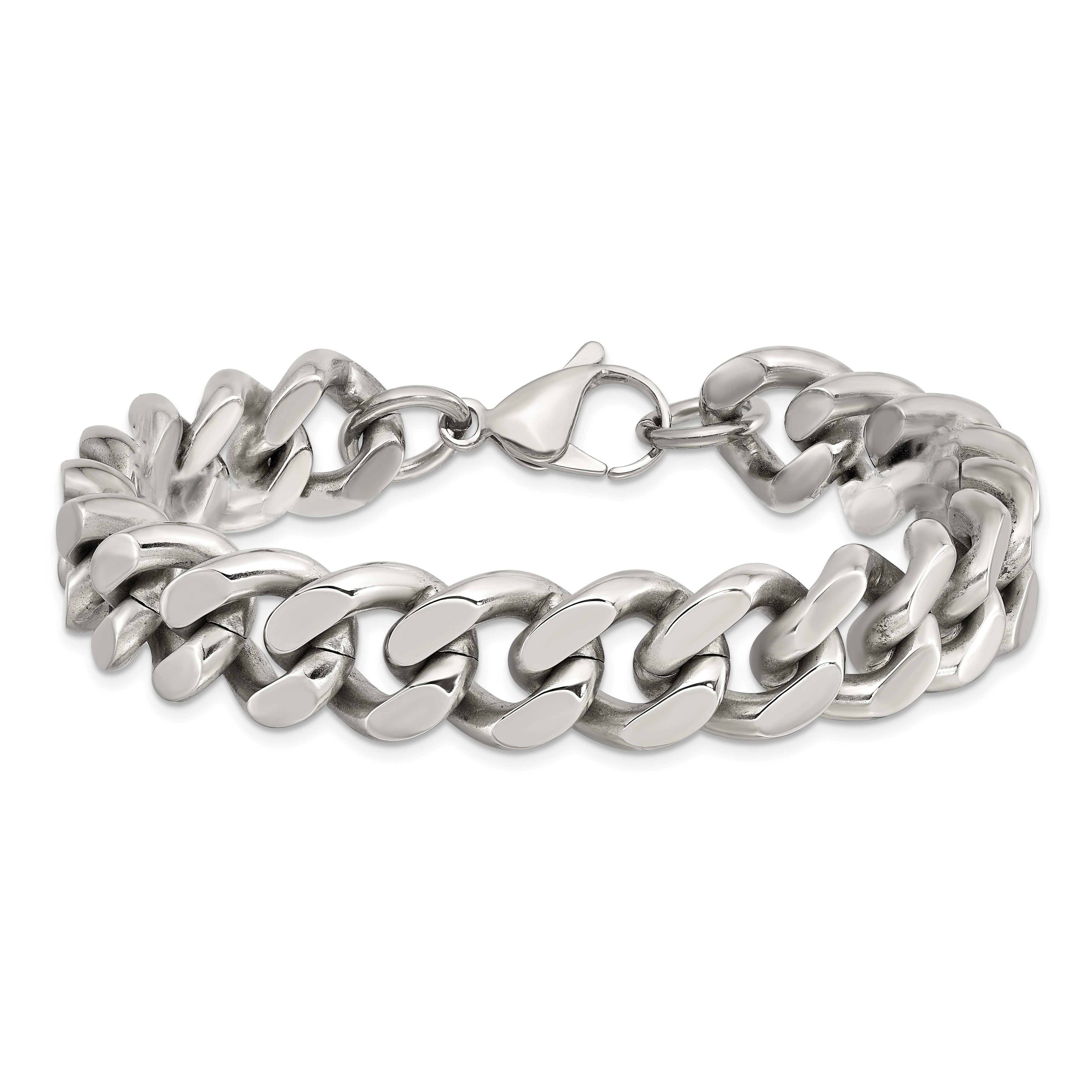 Chisel Stainless Steel Polished 13.75mm 8.5 inch Curb Chain