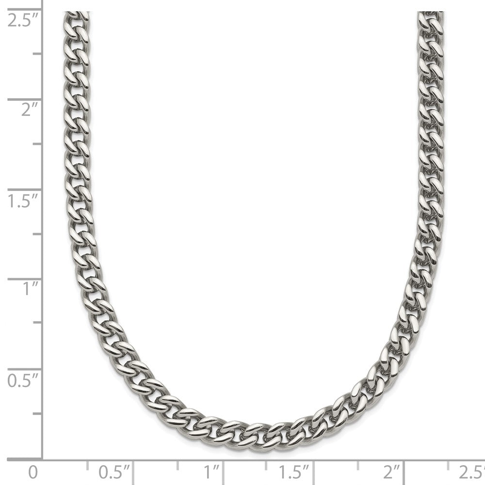 Chisel Stainless Steel Polished 24 inch Franco Chain