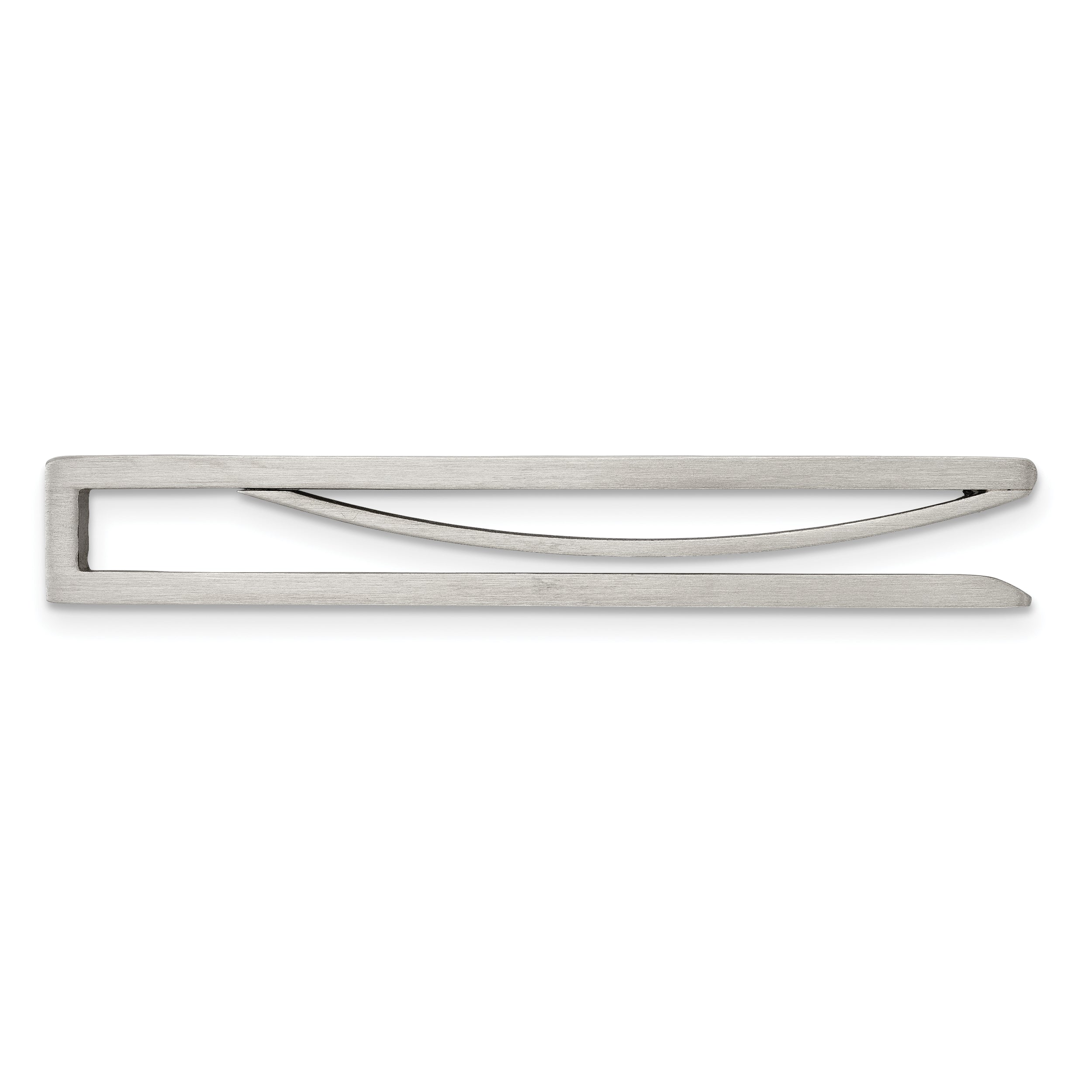 Chisel Stainless Steel Brushed With Resin Tie Bar