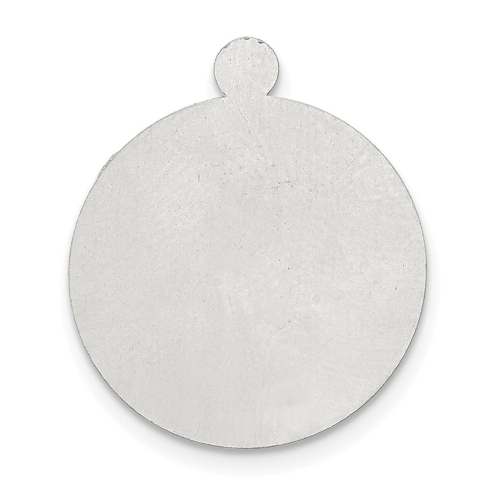 Sterling Silver Round w/Eyelet Stamping