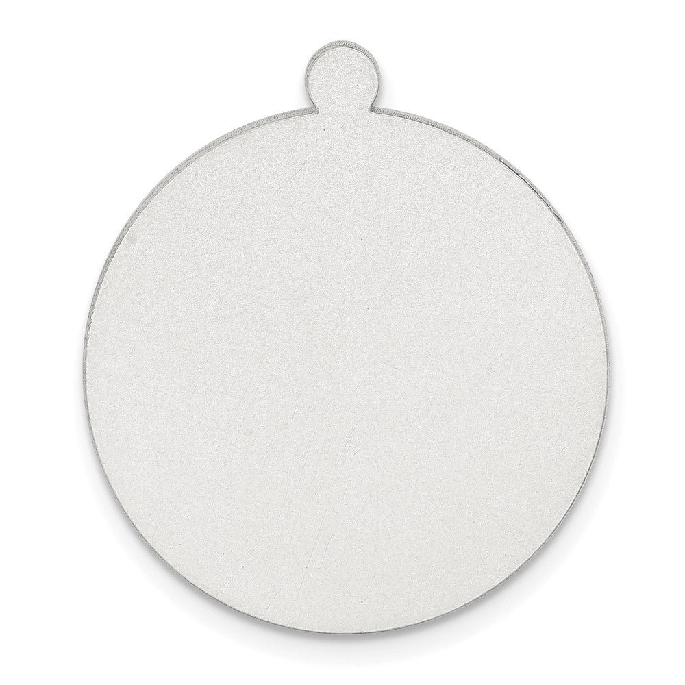 Sterling Silver Round w/Eyelet Stamping