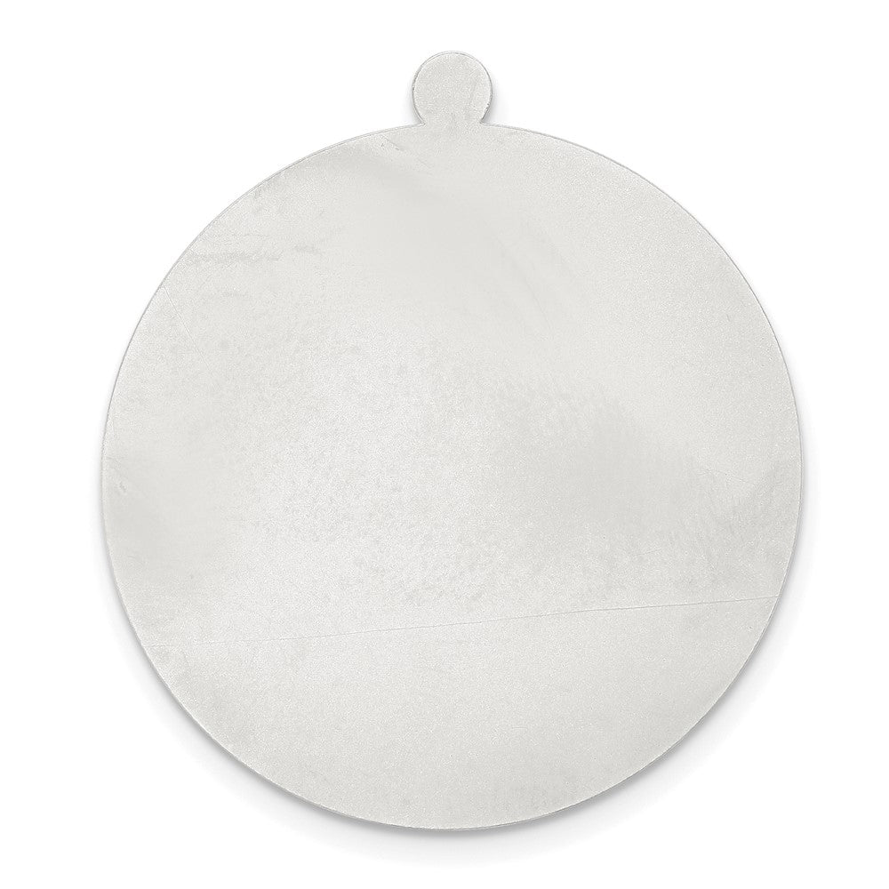 Sterling Silver Round w/Eyelet Stamping