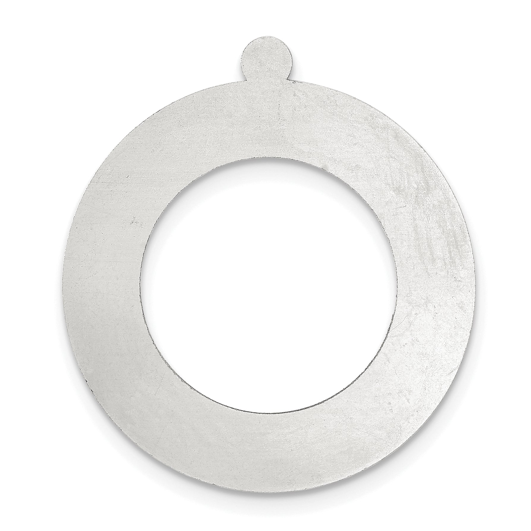 Sterling Silver Round w/Hole w/Eyelet Stamping