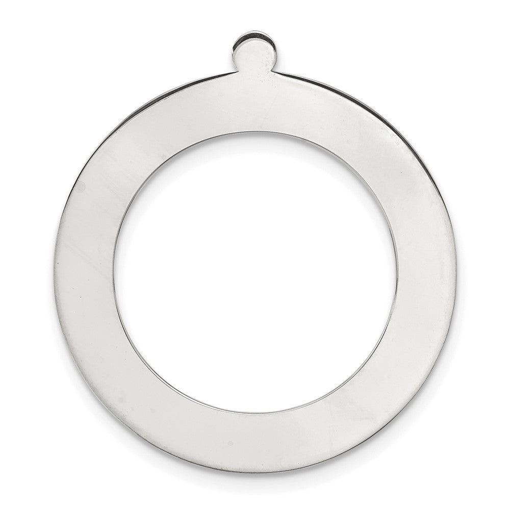 Sterling Silver Round w/Hole w/Eyelet Stamping