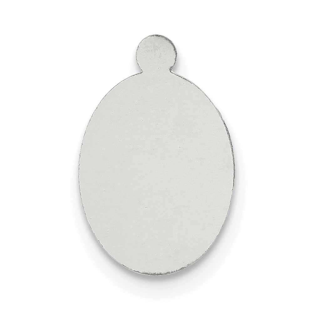 Sterling Silver Oval w/Eyelet Stamping