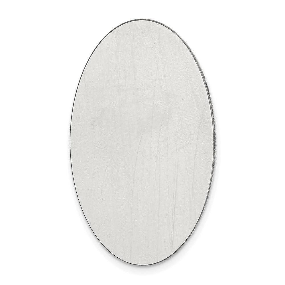 Sterling Silver Long Oval Stamping