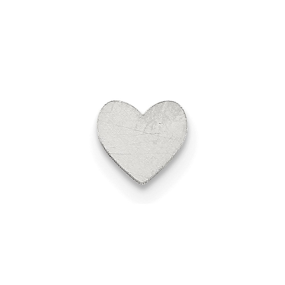 Sterling Silver Heart Shape Stamping