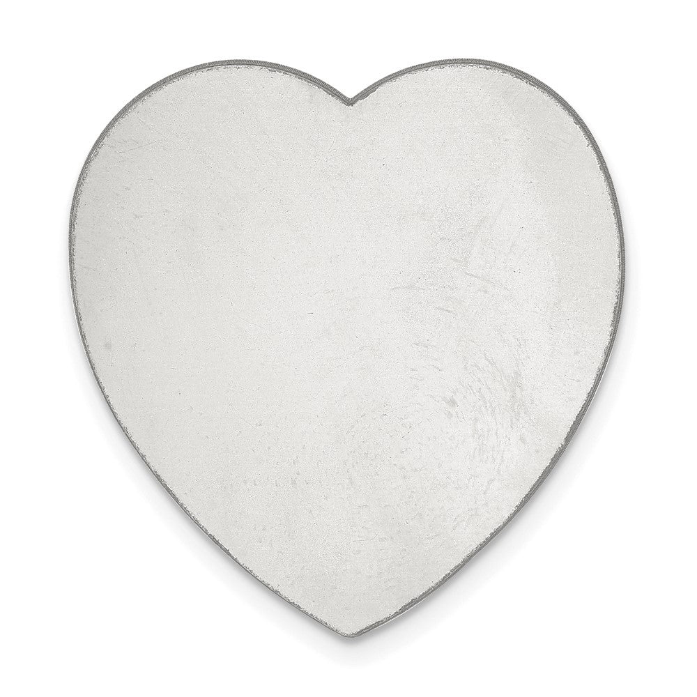 Sterling Silver Heart Shape Stamping