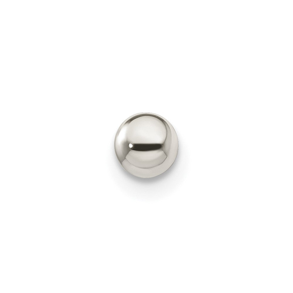 Sterling Silver Polished 4.0mm Ball Earring