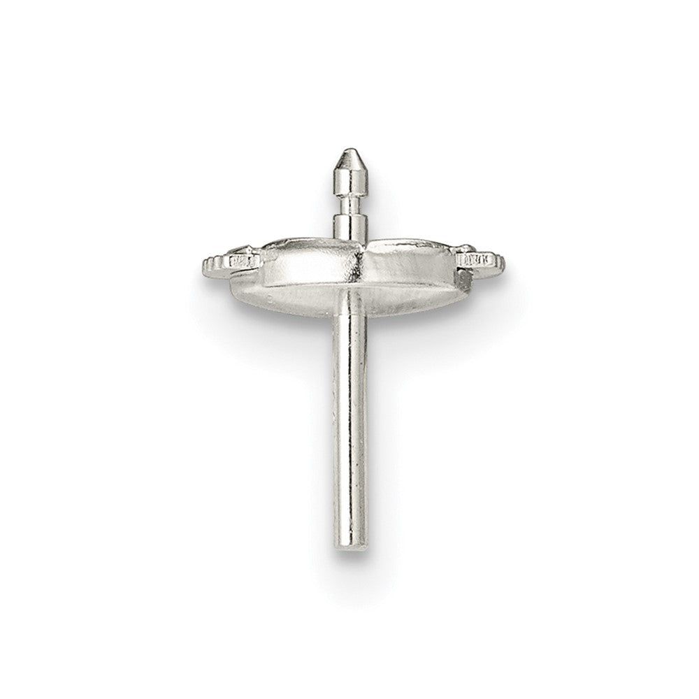 Sterling Silver Small Guardian Post & Straight Trigger Back Set