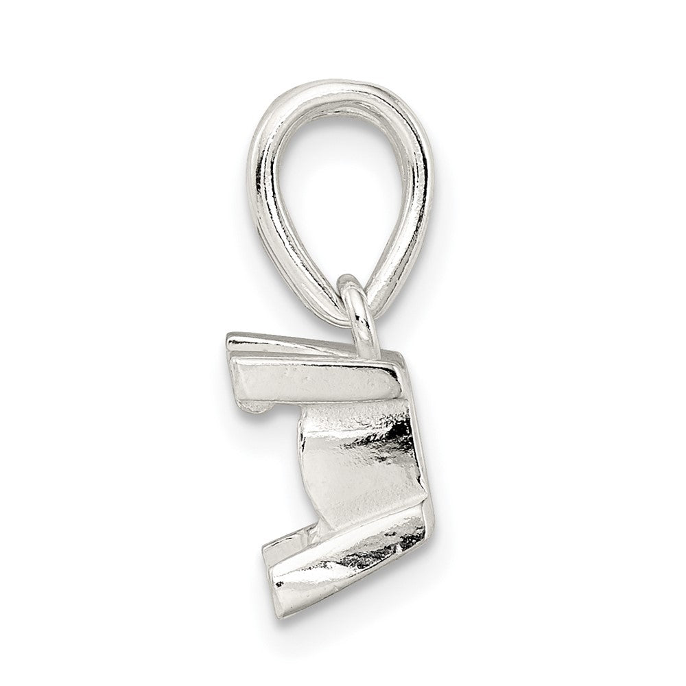 Sterling Silver Princess 7.0mm V-End Loose Bail Pendant Setting