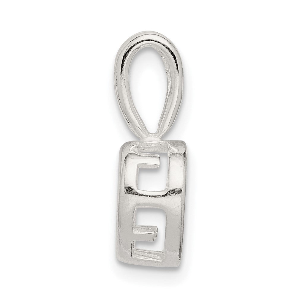 Sterling Silver Heart 9.0mm Back Fixed Bail Pendant Setting