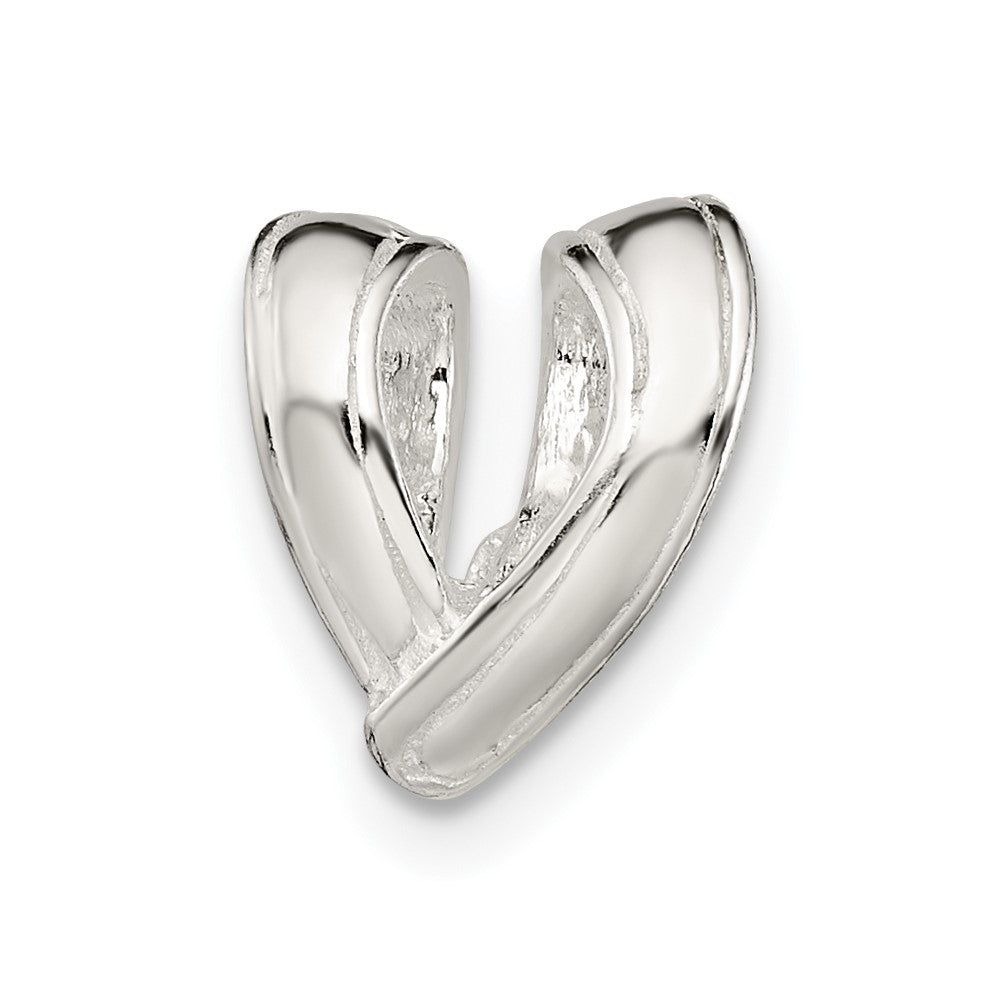 Sterling Silver 3.1mm Heart Casted Bail