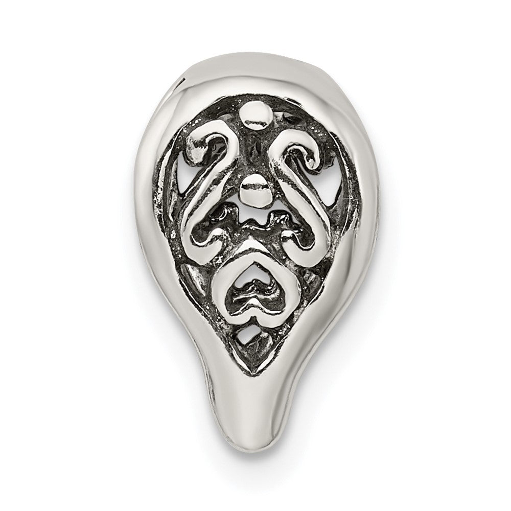 Sterling Silver 7.0mm Fancy Antiqued Casted Bail