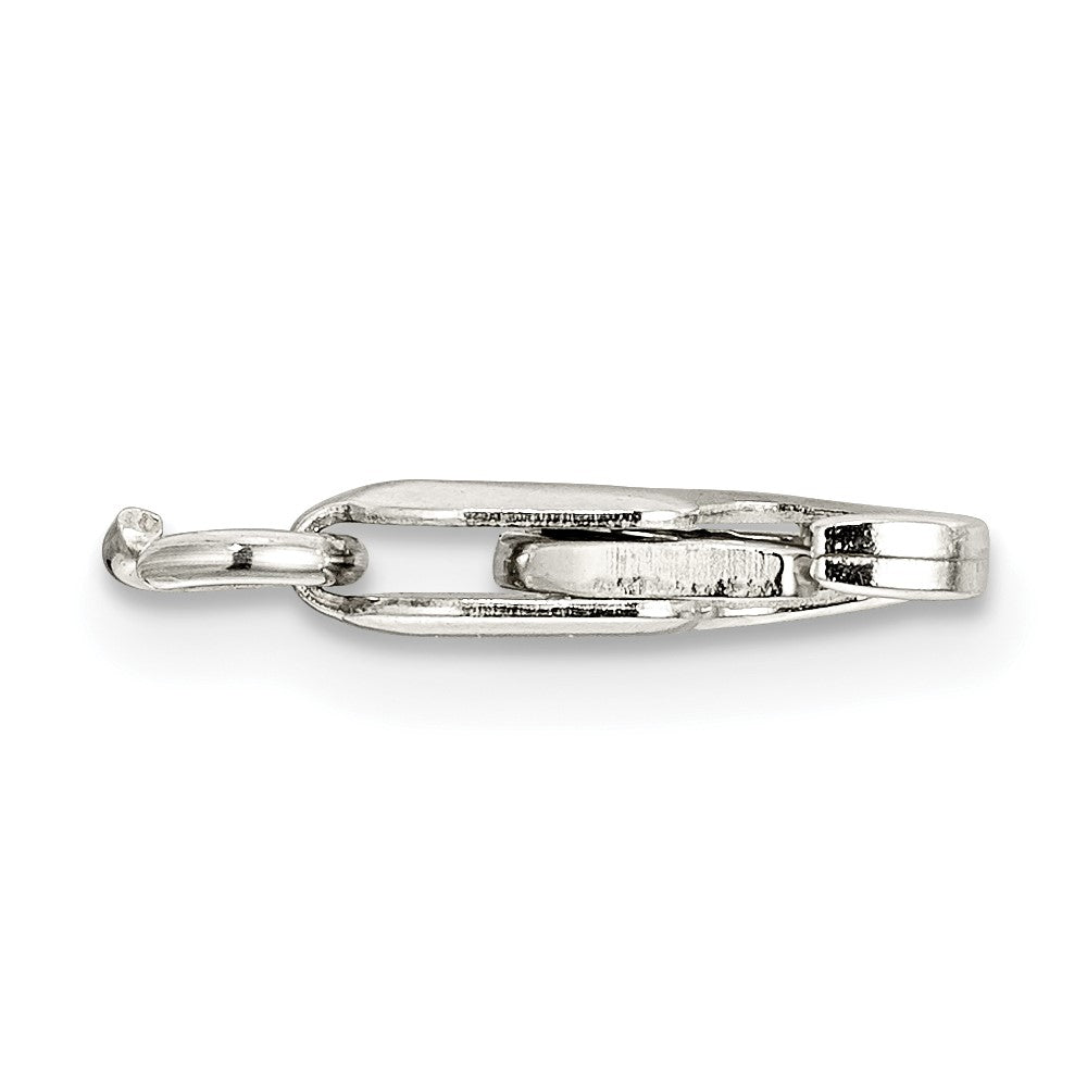 Sterling Silver Standard Weight 11.6 x 4.3mm Lobster w/ Jump Ring Clasp