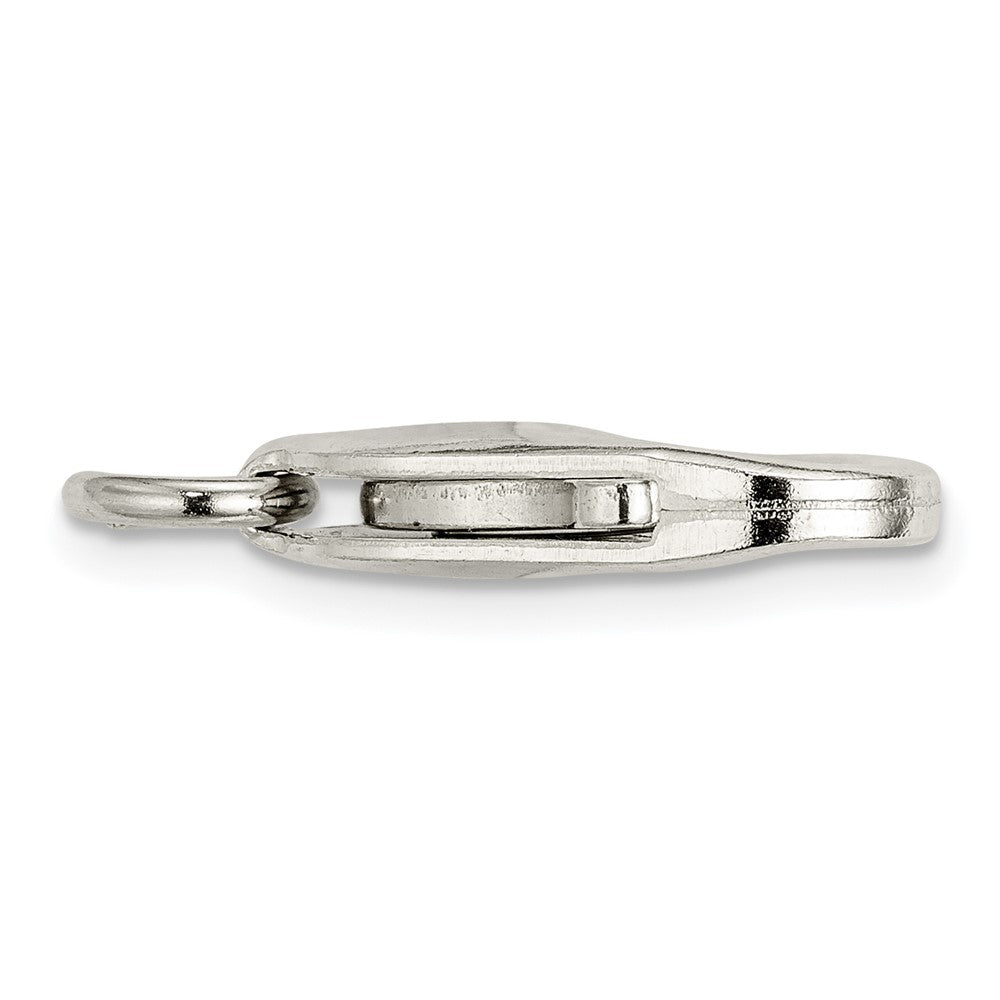 Sterling Silver Standard Weight 18.3 x 9.1mm Lobster w/ Jump Ring Clasp