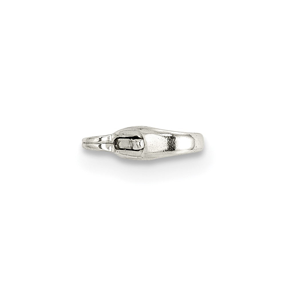 Sterling Silver 7.8 x 3.8mm Fancy Lobster w/ Jump Ring Clasp