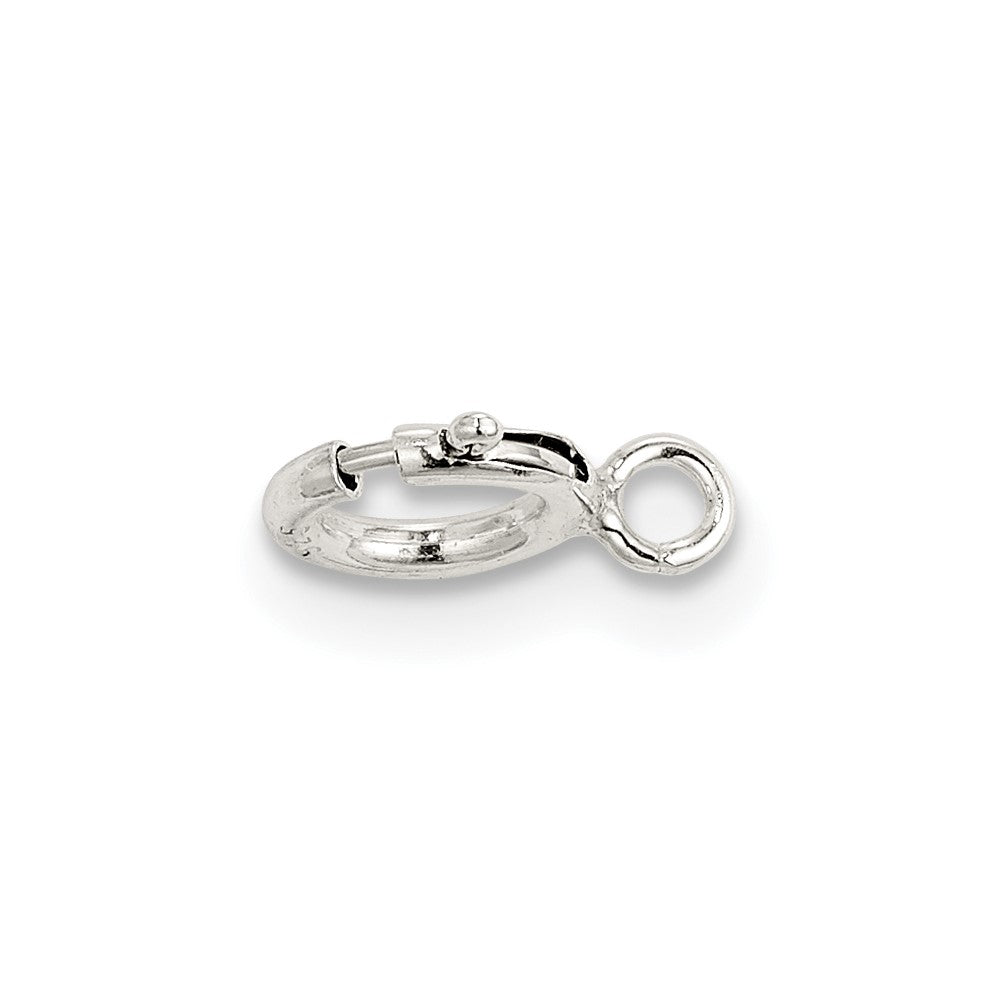 Sterling Silver 6.0mm Spring Ring w/ Open Ring Clasp