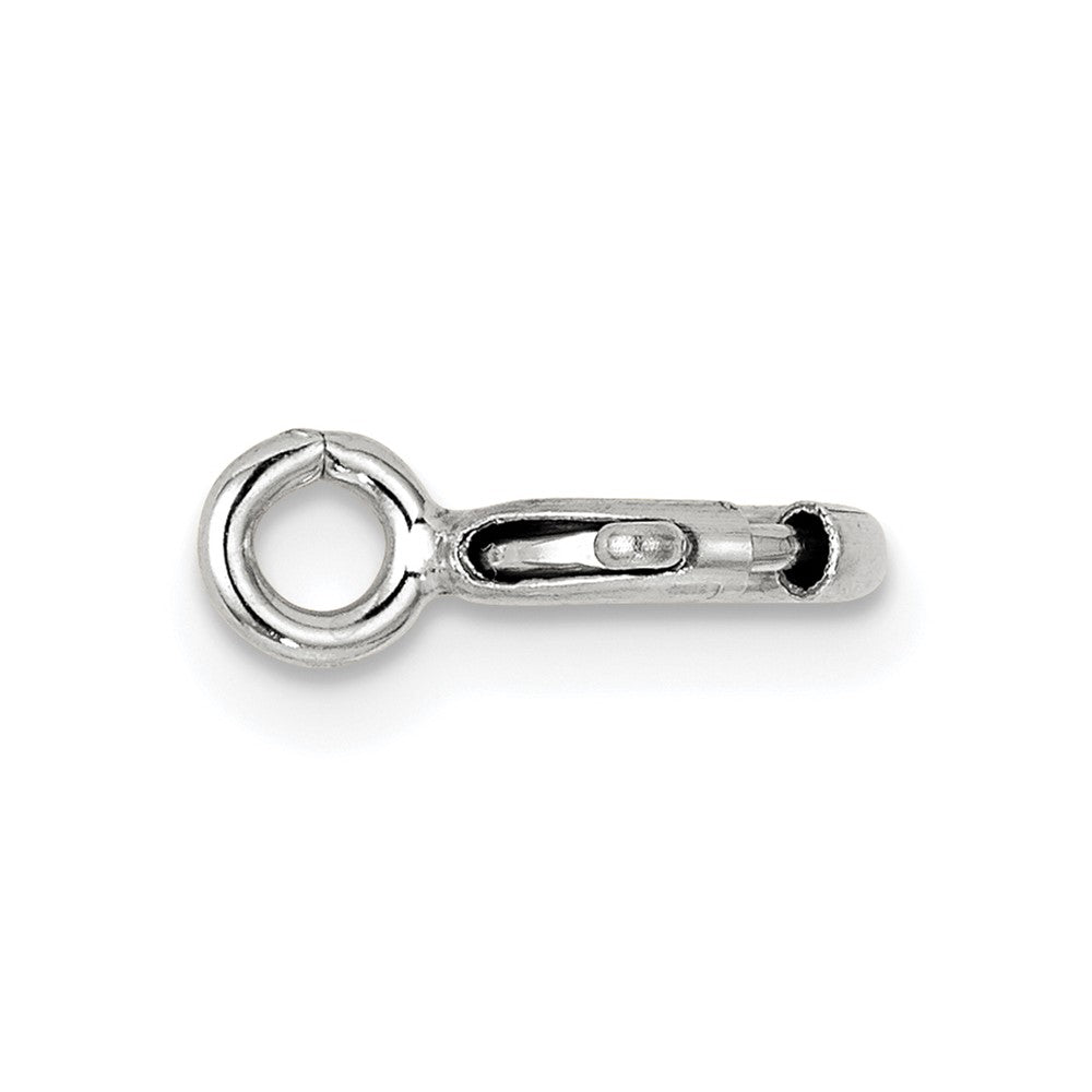 Sterling Silver 7.0mm Spring Ring w/ Open Ring Clasp