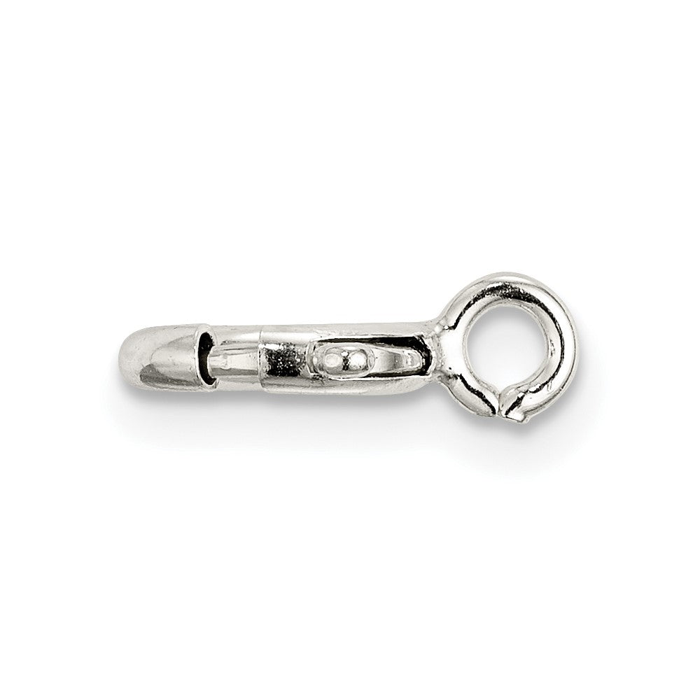 Sterling Silver 8.0mm Spring Ring w/ Open Ring Clasp