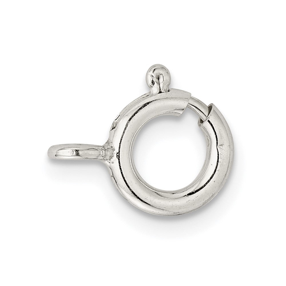 Sterling Silver 8.0mm Spring Ring w/ Open Ring Clasp