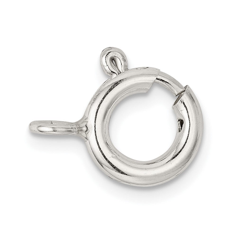 Sterling Silver 10.0mm Spring Ring w/ Open Ring Clasp