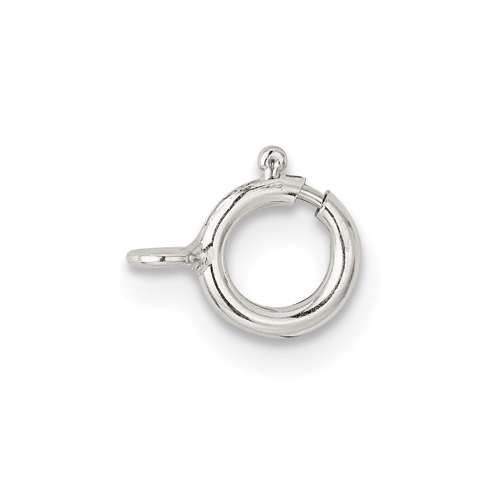 Sterling Silver 6.0mm Spring Ring w/ Closed Ring Clasp