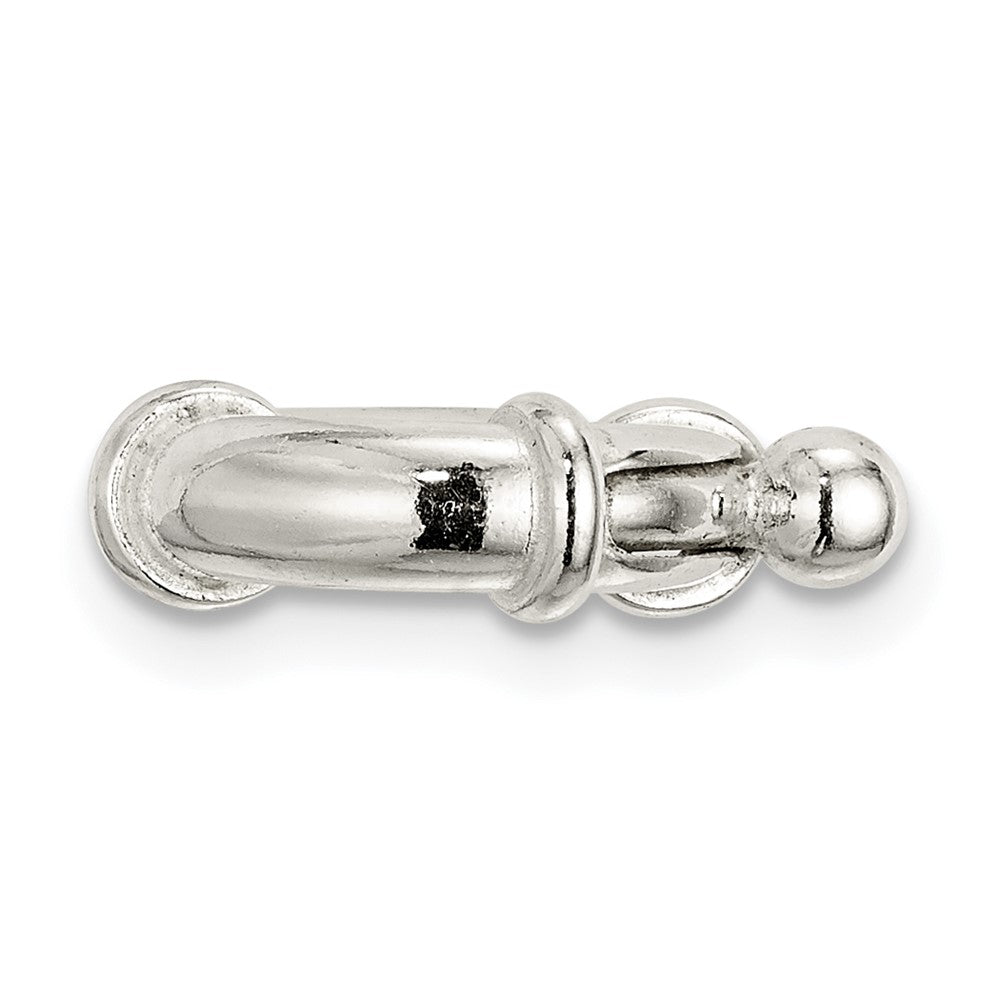 Sterling Silver 12.1mm Fancy Spring Ring Clasp