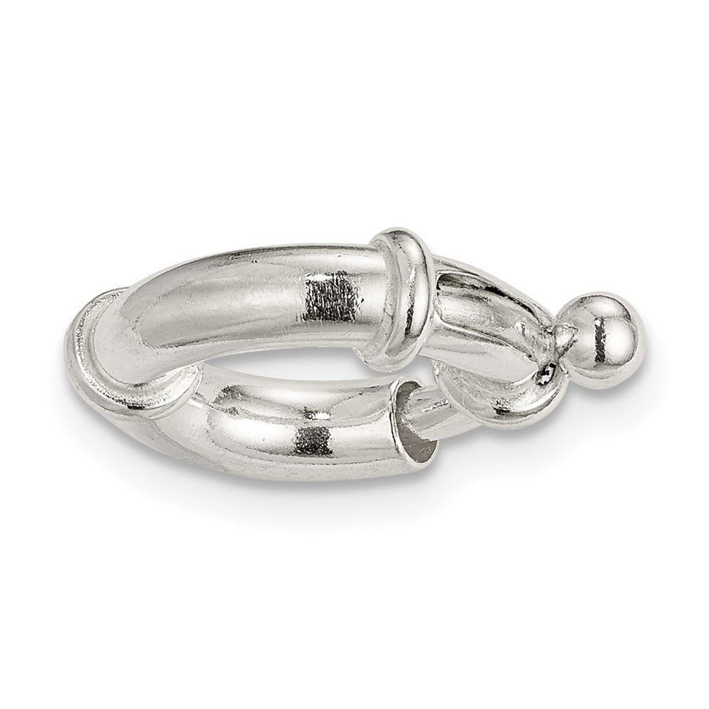 Sterling Silver 14.0mm Fancy Spring Ring Clasp