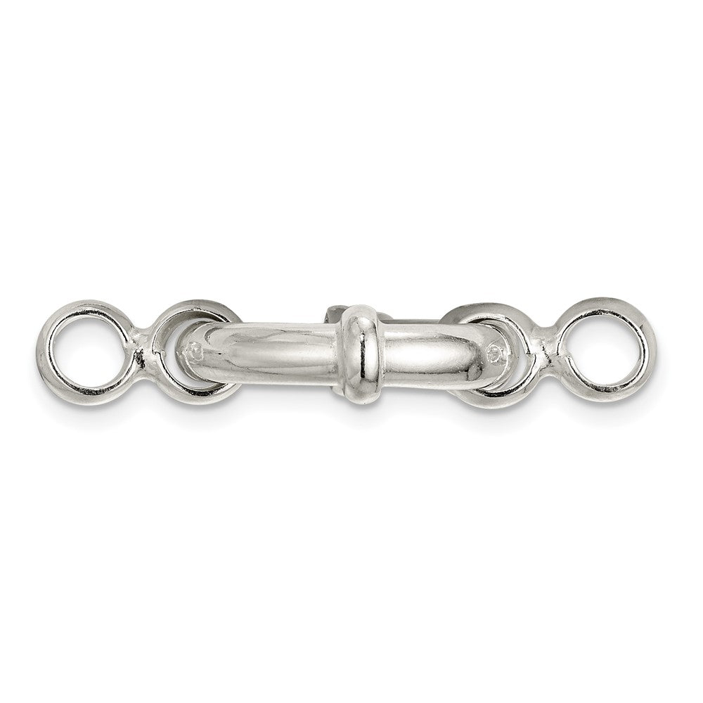 Sterling Silver 36.5 x 20.5mm Fancy Spring Ring Clasp