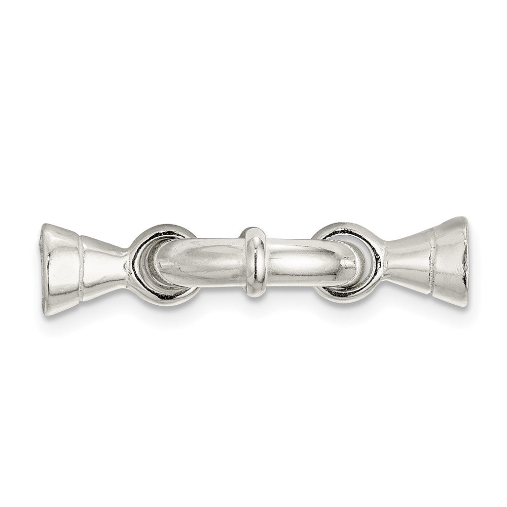 Sterling Silver 24 x 13.8mm Fancy Spring Ring Clasp